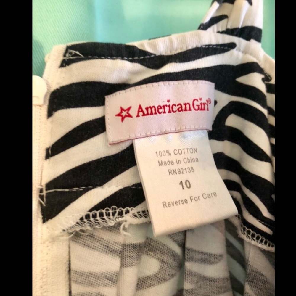 girls zebra print american girl doll dress - Picture 5 of 5